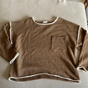 Brown trendy sweater